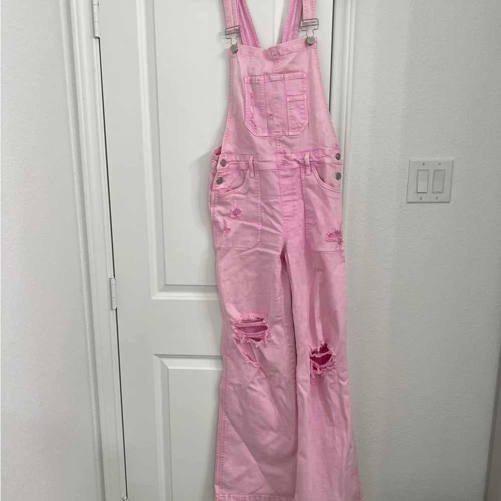 Pink Wide Leg overalls